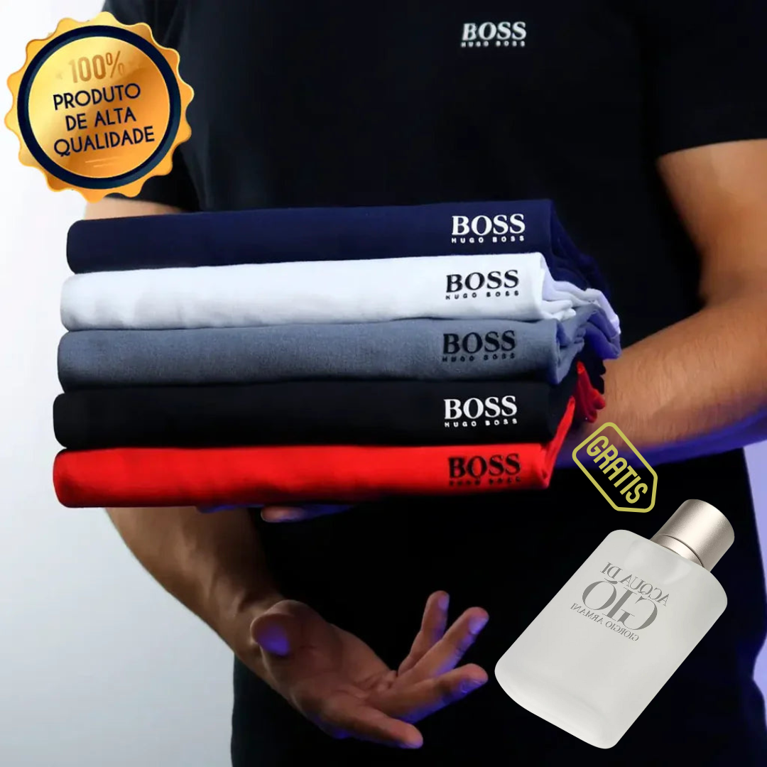 KIT 5 CAMISETAS + PERFUME DE REGALO kw