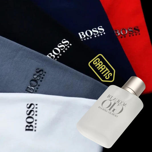 KIT 5 CAMISETAS  + PERFUME DE REGALO kw