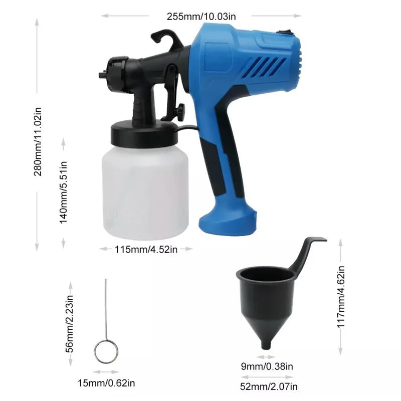 Pistola Pulverizadora de Pintura Profesional con Compresor De Alta Presión | AeroFlex™